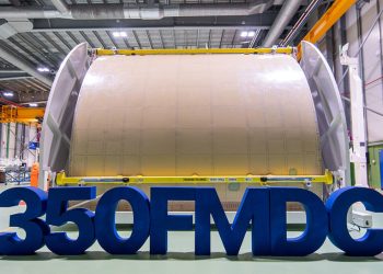 Airbus completa en España la primera puerta de carga del A350F y avanza en el desarrollo de su nuevo carguero. Fuente: Airbus