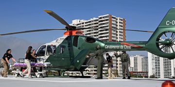 Airbus entrega dos nuevos helicópteros H135 y H145 a los Carabineros de Chile. Fuente: Airbus/Anthony Pecchi