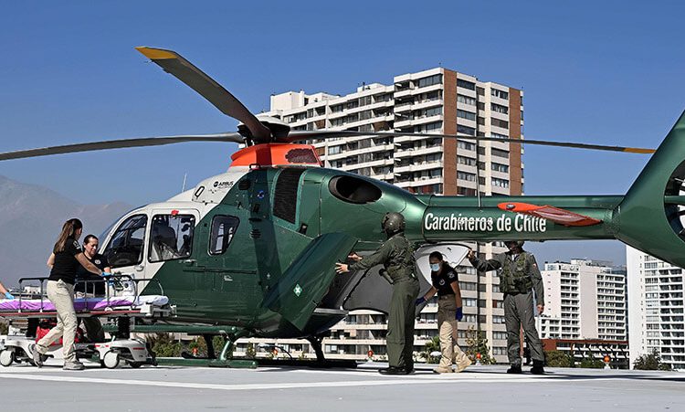 Airbus entrega dos nuevos helicópteros H135 y H145 a los Carabineros de Chile. Fuente: Airbus/Anthony Pecchi