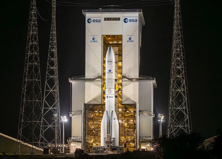 Arianespace lanzó otros 32 satélites Amazon Leo con el cohete Ariane 64. Fuente: Arianespace