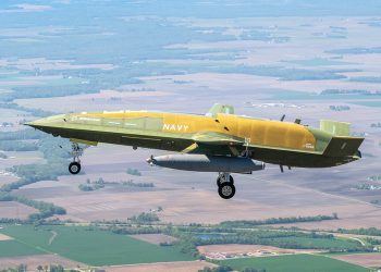 Boeing y la Armada de EEUU realizan con éxito el vuelo de prueba del MQ-25A. Fuente: Boeing.