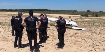 Dos heridos al aterrizar una avioneta en la localidad madrileña de Alcorcón. Fuente: 112 Comunidad de Madrid