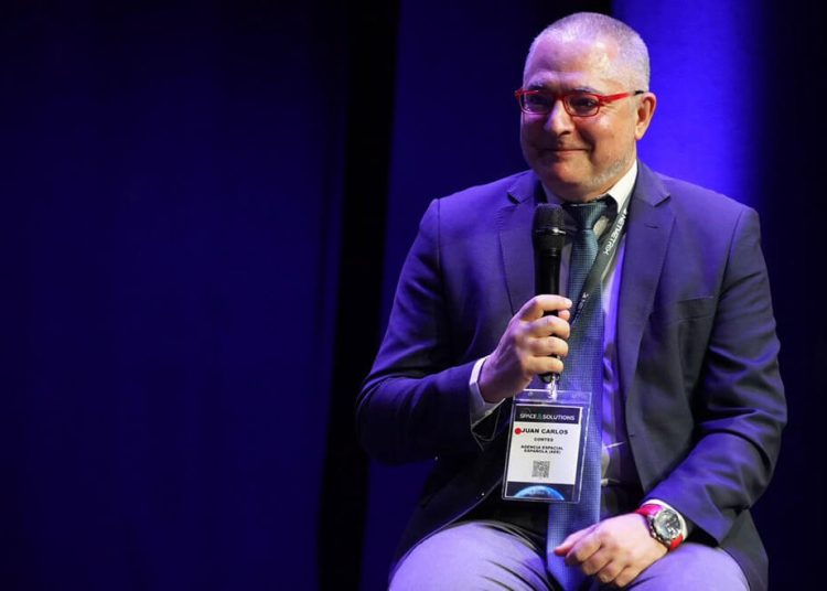 El director de la Agencia Espacial Española, Juan Carlos Cortés. Fuente: New Space & Solutions