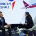 Entrevista al presidente de Turkish Aeroespace. Fuente: EFE