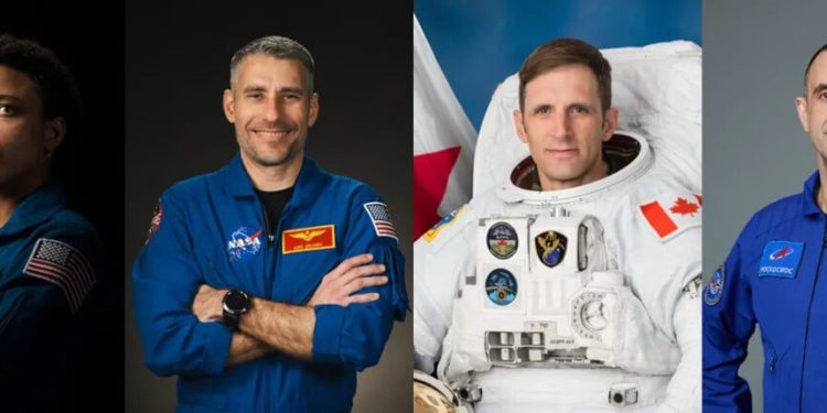 La tripulación de la misión Crew-13. Fuente: Nasa