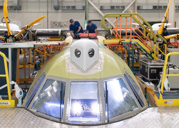 Airbus avanza en Sevilla la producción del primer avión C295 MPA para el Ejército del Aire y del Espacio. Fuente: Airbus