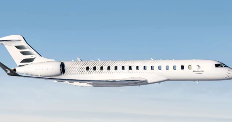 Bombardier Global 8000. Fuente: Bombardier