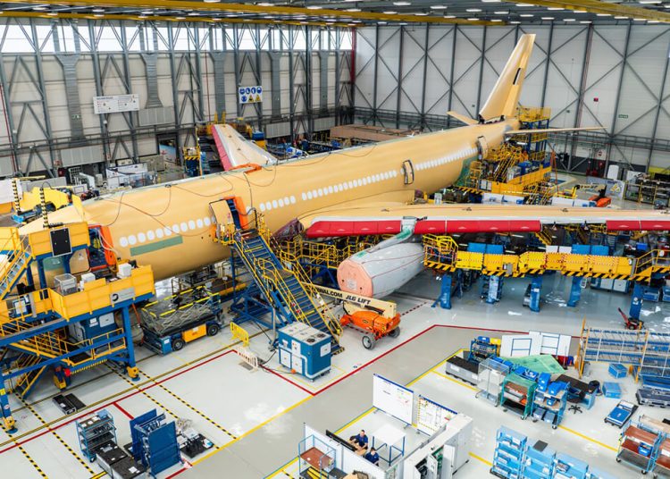 Centro de conversión del A330 MRTT, en Getafe. Fuente: Airbus Defence and Space.