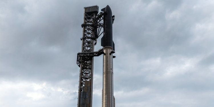 Cohete Starship. Fuente: SpaceX