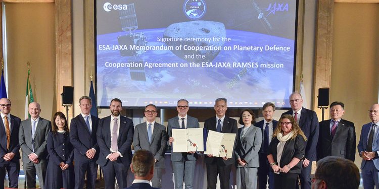 ESA y JAXA refuerzan su cooperación en defensa planetaria con la misión Ramses al asteroide Apophis. Fuente: ESA