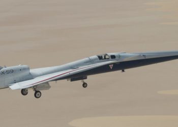 El X-59 de la Nasa. Fuente: Nasa/Jim Ross