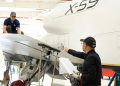 El avión X-59 de la Nasa se somete a mantenimiento programado. Fuente: Nasa