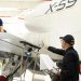 El avión X-59 de la Nasa se somete a mantenimiento programado. Fuente: Nasa
