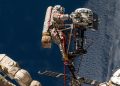El cosmonauta de Roscosmos Sergey Ryzhiko durante una caminata espacial en octubre de 2025. Fuente: Nasa