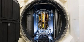 El módulo lunar de Blue Origin completó las pruebas en la cámara de vacío de la Nasa. Fuente: Nasa