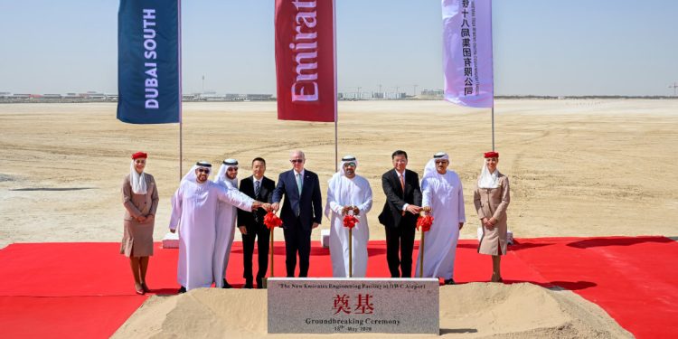 Emirates inicia la construcción de una moderna planta de ingeniería en Dubai. Fuente: Emirates