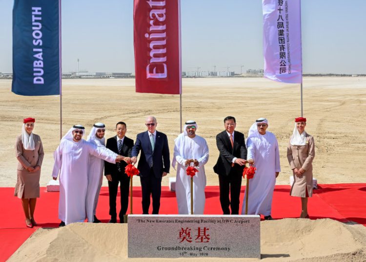 Emirates inicia la construcción de una moderna planta de ingeniería en Dubai. Fuente: Emirates