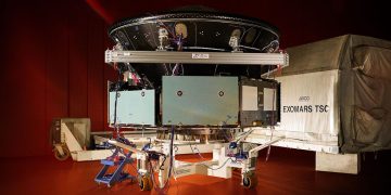 ExoMars 2028 avanza hacia su fase de pruebas con la integración de los modelos estructurales de la misión. Fuente: Thales Alenia Space