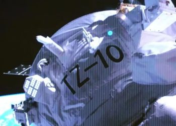 La nave de carga Tianzhou-10 se acopló a la estación espacial china Tiangong. Fuente: CASC/Gu Hangyu, Ma Xiao