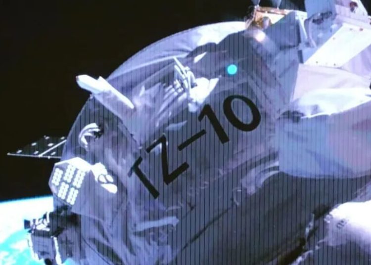 La nave de carga Tianzhou-10 se acopló a la estación espacial china Tiangong. Fuente: CASC/Gu Hangyu, Ma Xiao