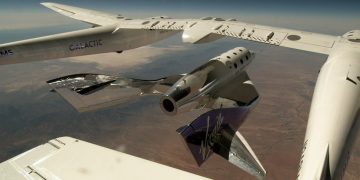 La nave espacial VSS Unity de Virgin Galactic regresa a los cielos preparando su primer vuelo de prueba. Fuente: Virgin Galactic