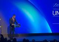 Pedro Sánchez en el Congreso del Espacio. Fuente: Actualidad Aeroespacial.