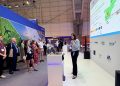 Raquel Moldes, del equipo de Desarrollo de Negocio de Drones de ENAIRE, en Airspace World 2026. Fuente: ENAIRE.