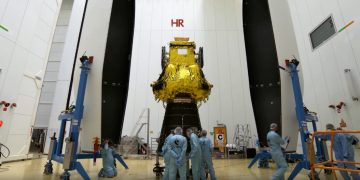 Todo dispuesto en Kourou para el lanzamiento de la misión Smile de la ESA. Fuente: ESA