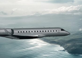 Un Global 6500 de Bombardier para la vigilancia marítima en Australia. Fuente: Bombardier