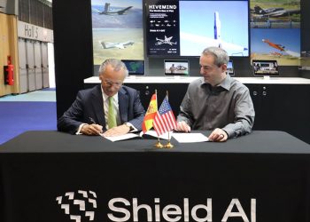 Shield AI y UAV Navigation‑Grupo Oesía se unen para impulsar la autonomía Hivemind en los sistemas no tripulados europeos. Fuente: UAV Navigation-Grupo Oesía.