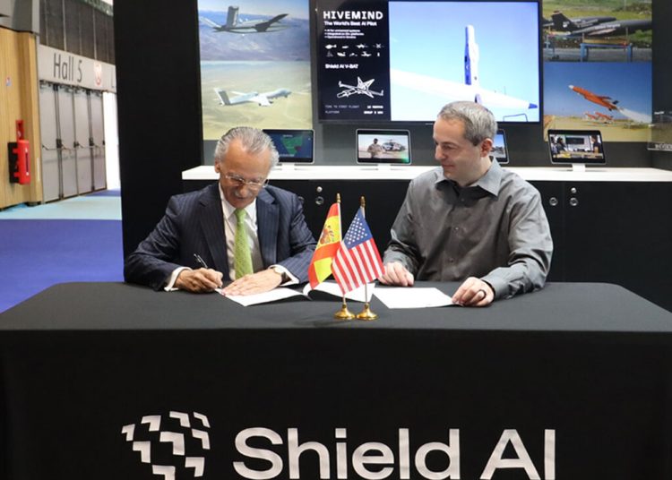 Shield AI y UAV Navigation‑Grupo Oesía se unen para impulsar la autonomía Hivemind en los sistemas no tripulados europeos. Fuente: UAV Navigation-Grupo Oesía.