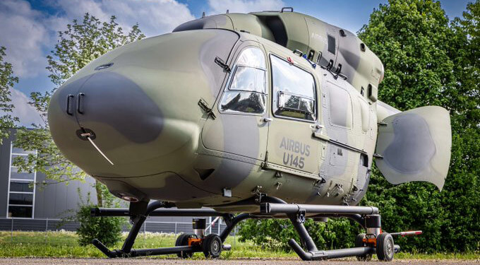 Airbus presentó en ILA Berlín su U145, versión no tripulada del H145. Fuente: Airbus