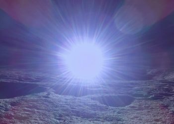 Amanecer lunar capturado por Blue Ghost al aterrizar en la Luna. Fuente: Firefly Aerospace