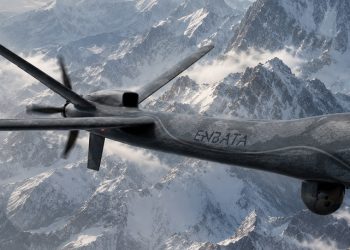 Aura Aero presenta el nuevo diseño de su dron multimisión Enbata. Fuente: Aura Aero