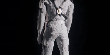 Axiom Space y Prada presentan la capa de protección térmica del traje que protegerá a los astronautas en la Luna. Fuente: Axiom
