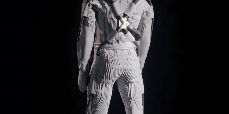 Axiom Space y Prada presentan la capa de protección térmica del traje que protegerá a los astronautas en la Luna. Fuente: Axiom