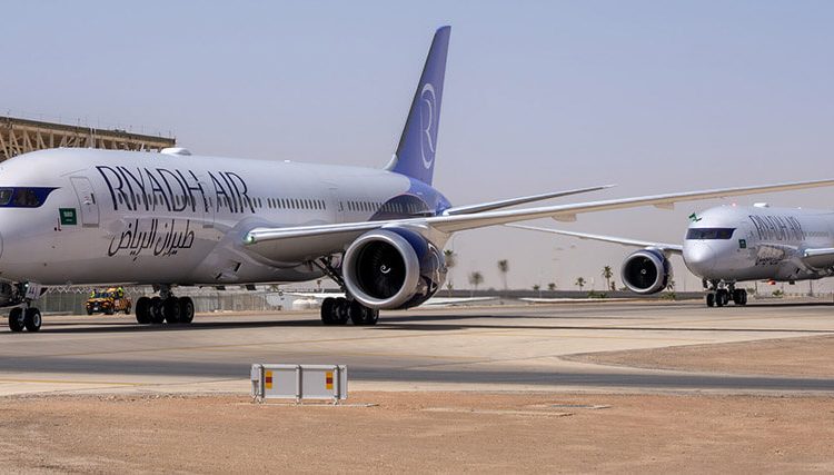 Boeing entregó los dos primeros aviones 787 Dreamliner a la nueva aerolínea Riyadh Air. Fuente: Boeing