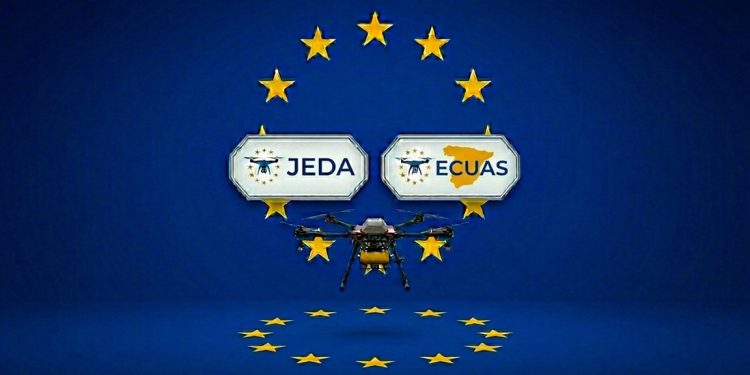 ECUAS se incorpora a JEDA para reforzar la presencia del sector español de drones en Europa. Fuente: ECUAS