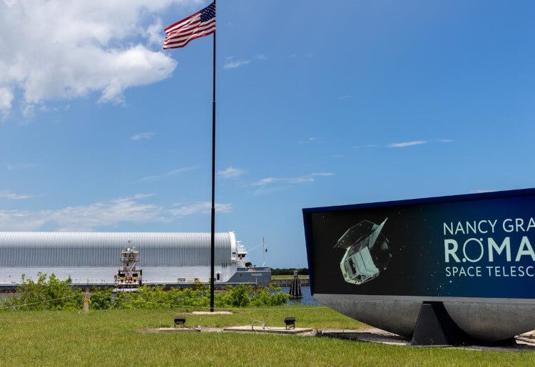 El telescopio espacial Nancy Grace Roman de la Nasa llegó a Florida para su próximo lanzamiento. Fuente: Nasa/Amber Jean Notvest