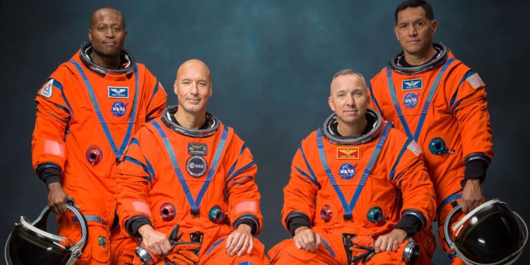 La Nasa presentó la tripulación de la misión Artemisa III. Fuente: Nasa/Bill Stafford