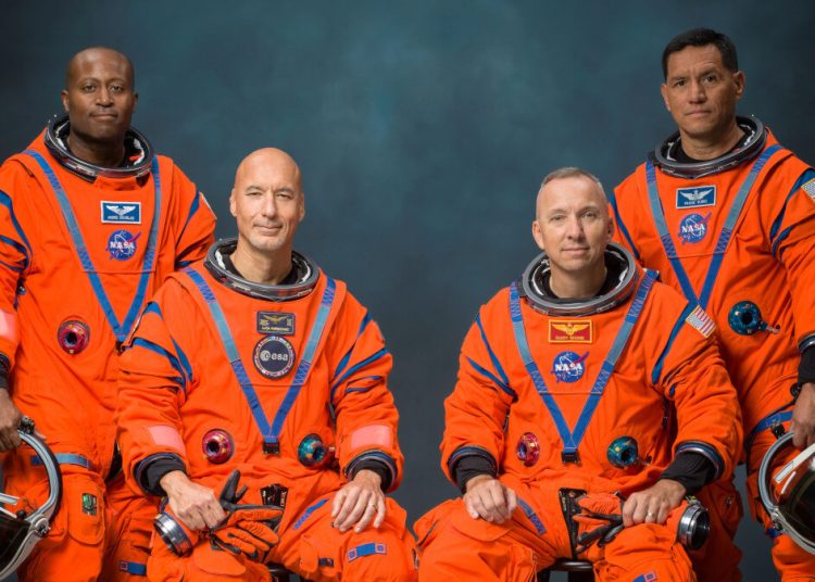 La Nasa presentó la tripulación de la misión Artemisa III. Fuente: Nasa/Bill Stafford