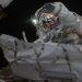 La astronauta Jessica Meir en una salida de la ISS. Fuente: Nasa