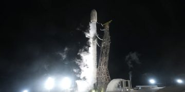 Lanzada la misión NROL-179 de la Fuerza Espacial de EEUU. Fuente: SpaceX