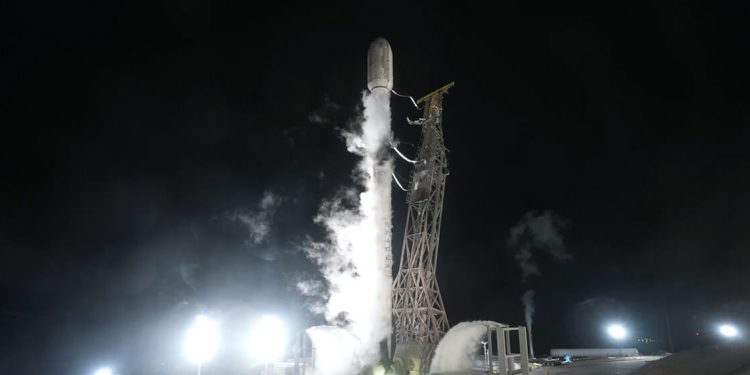 Lanzada la misión NROL-179 de la Fuerza Espacial de EEUU. Fuente: SpaceX