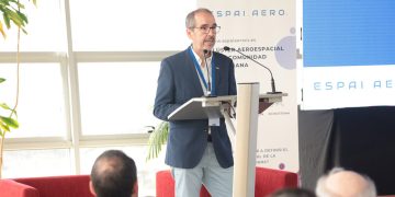 Pepe Nieto, presidente de Espai Aero CV, durante la jornada. Fuente: Espai Aero CV