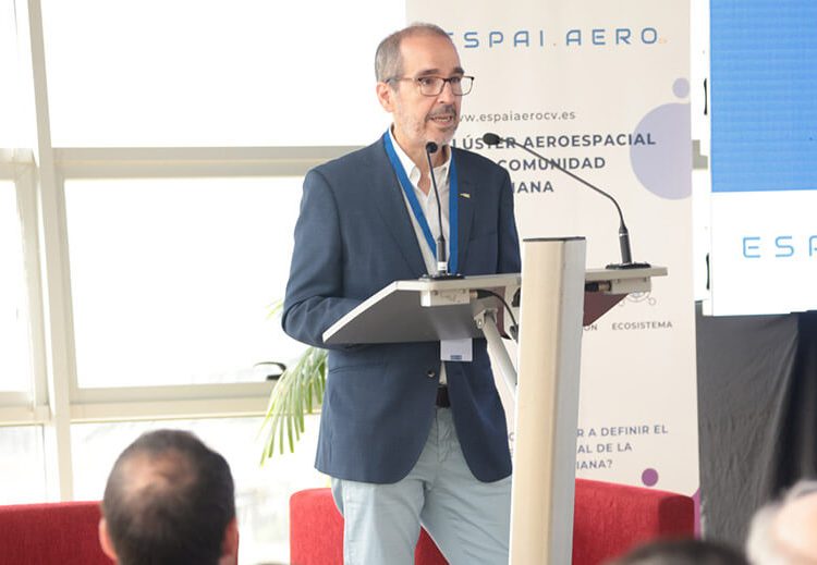 Pepe Nieto, presidente de Espai Aero CV, durante la jornada. Fuente: Espai Aero CV