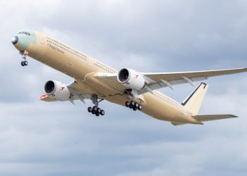 Primer vuelo del Airbus A350-1000ULR. Fuente: Airbus