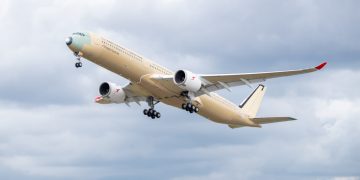 Primer vuelo del Airbus A350-1000ULR. Fuente: Airbus