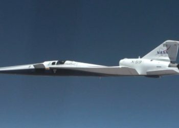 Primer vuelo hipersónico del avión X-59 de la Nasa. Fuente: Nasa/ Lori Losey