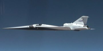 Primer vuelo hipersónico del avión X-59 de la Nasa. Fuente: Nasa/ Lori Losey
